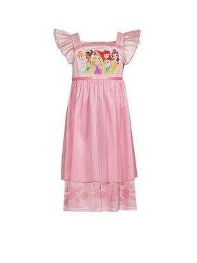 Disney Princess Toddler Girl's Satin and Tulle Character Nightgown